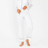 Cloud | Sateen PJ Pant With 100% Organic Bamboo #Color_cloud