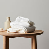 Cloud | Waffle Bath Towel Set Made With 100% Organic Bamboo #Color_cloud